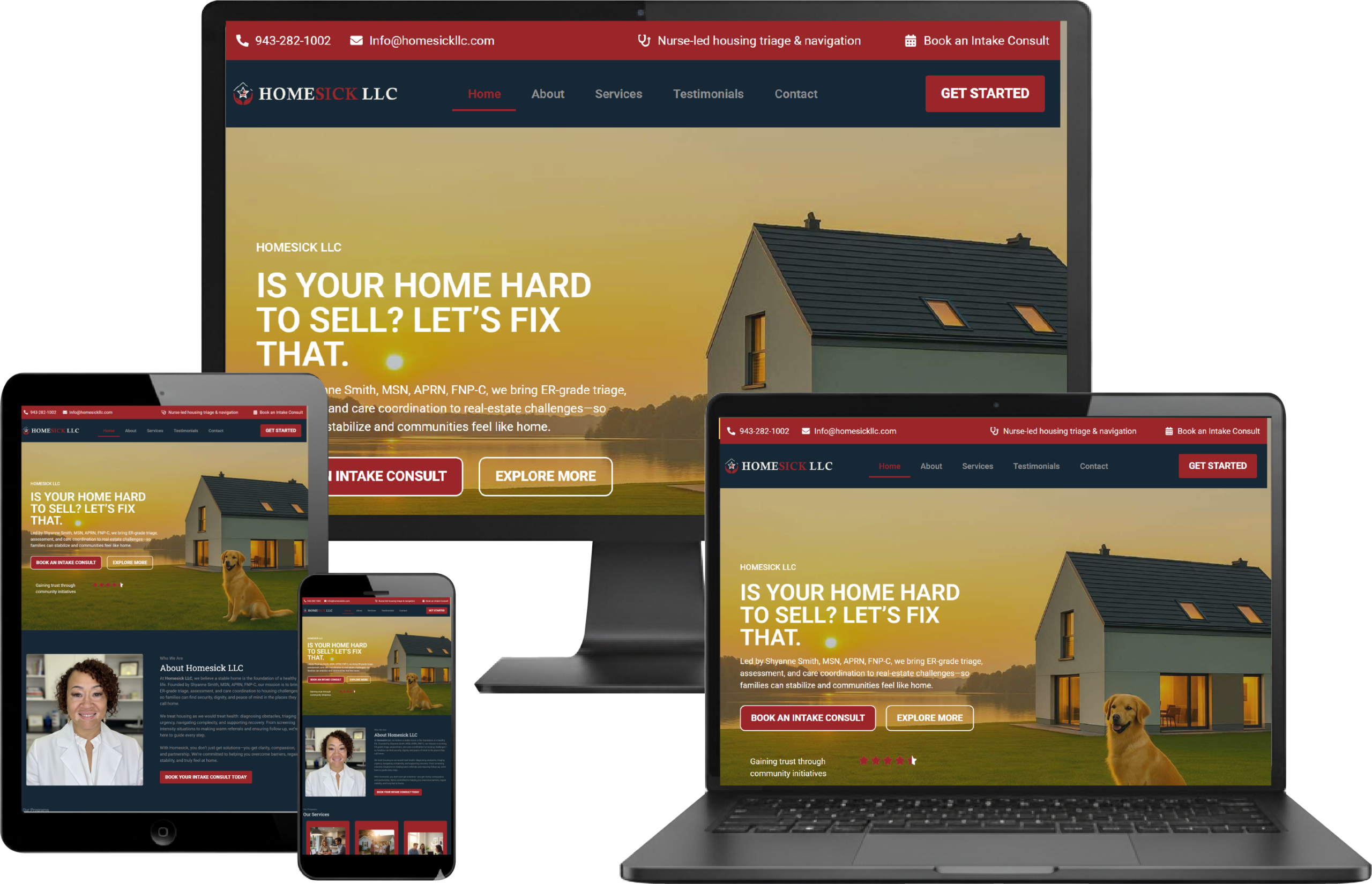 Professional business website Website designed by 5sixDigital